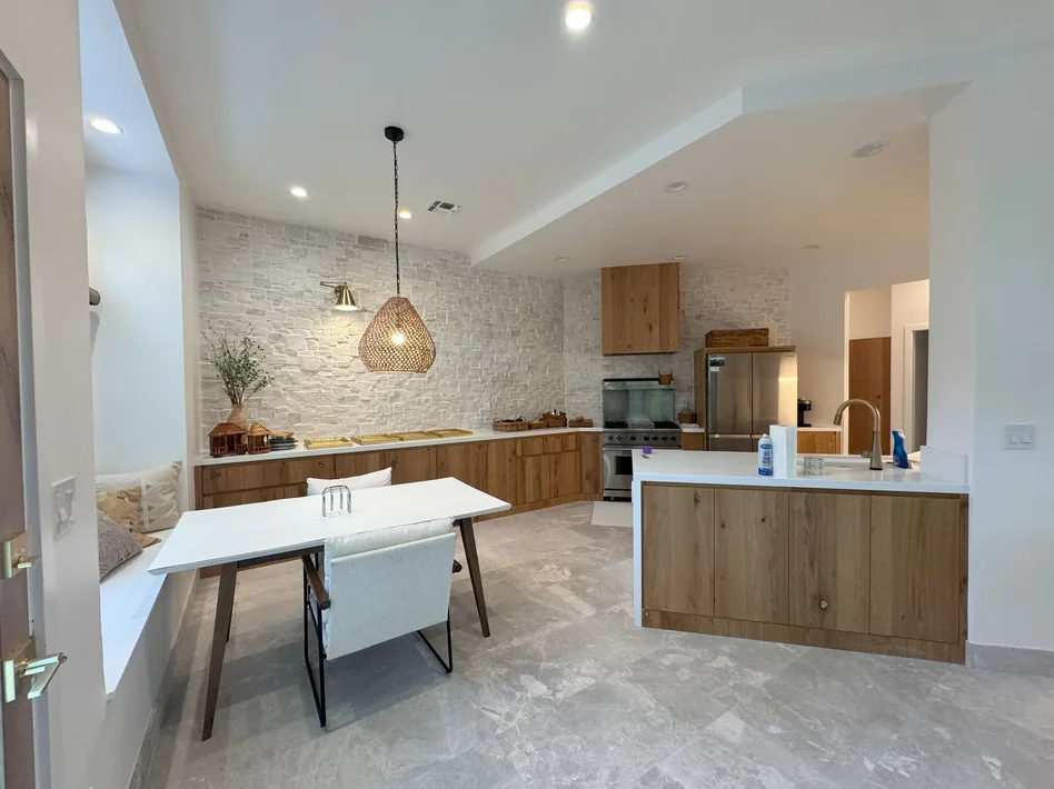 Completed kitchen renovation by American Remodeling