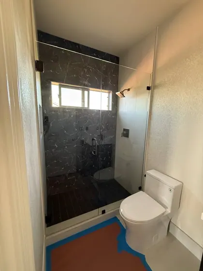 Bathroom Remodeling Project featuring showers, tile & backsplashes — American Remodeling