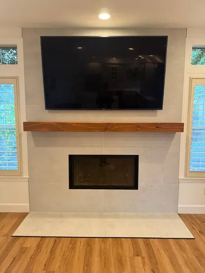 Fireplace Remodeling Project — American Remodeling project gallery