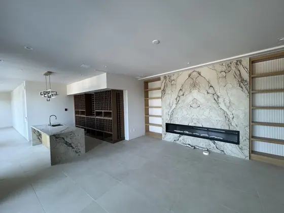 Fireplace Remodeling Project featuring tile & backsplashes — American Remodeling