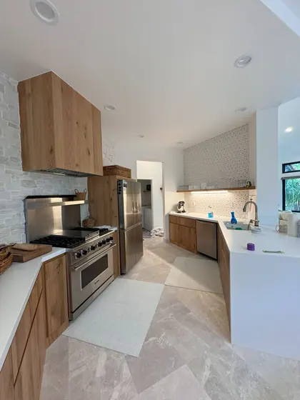 Kitchen Remodeling Project featuring tile & backsplashes — American Remodeling