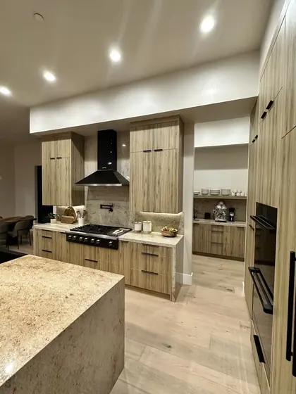 Kitchen Remodeling Project featuring tile & backsplashes, cabinets & storage — American Remodeling